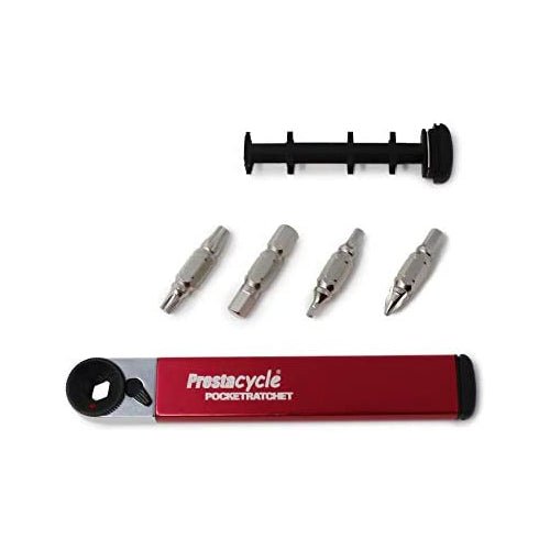 Prestacycle Bike Pocket Ratchet w/8 Bit Sizes inside handle