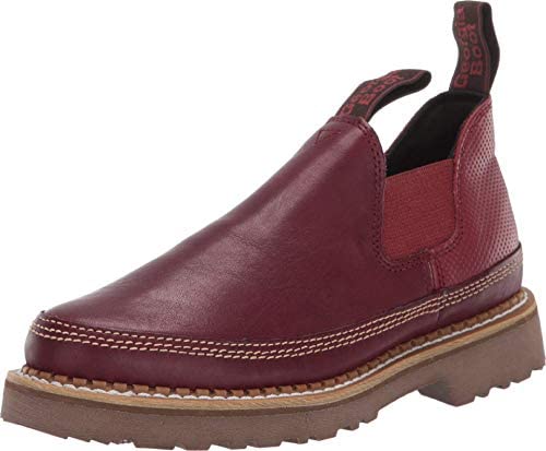 Georgia Women's Boot Giant Leather Romeo Shoes Round Toe Chestnut 8.5 M Red