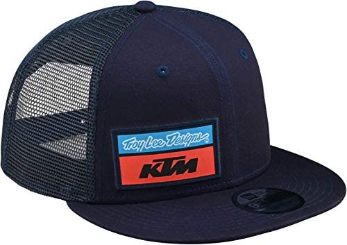 Troy Lee Designs Men's TLD KTM Team Stock Trucker Adjustable Hats,One Size,Navy