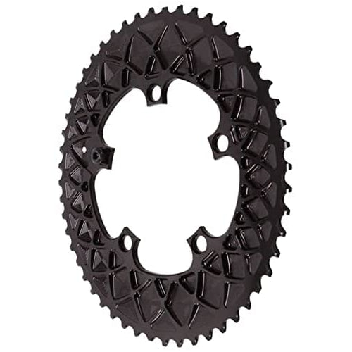 Absolute Black Chainring Absoluteblack Oval 110Mm52T 5B 2X Black - ROVSR52/5BK