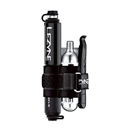 LEZYNE Pocket Drive Bicycle Hand Pump Loaded Kit, Includes Pocket Drive Bike Pump, 20g C02 Inflator, and Lever Kit,