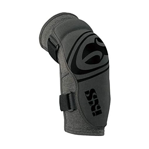 IXS Unisex Carve Evo+ Breathable Moisture-Wicking Padded Protective Elbow Guard, Grey, Small