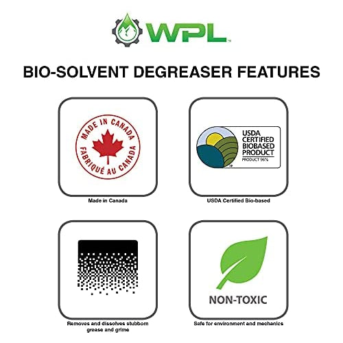 WPL Bio-Solvent Bike Degreaser 473ml - Premium Bike Chain Degreaser Cleaner with Liquid Spray Function for Road and Mountain Bikes