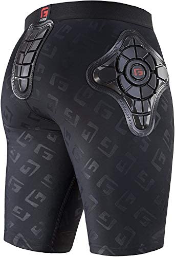 G-Form Pro-X Padded Compression Shorts, Black Logo, Adult Small