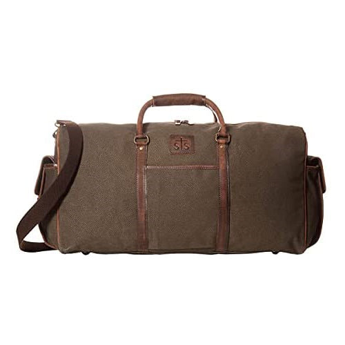 STS Ranchwear Foreman Travel Bag Dark Brown Canvas