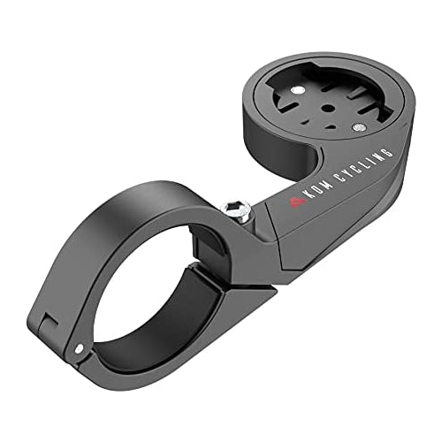 KOM Cycling Garmin Bike Mount with Carbon Finish from Garmin Edge Mount Designed for Garmin Edge 530 and Other Garmin Models (Aero - Black)