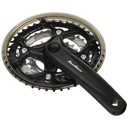 SUNRACE CRANKSET SUNRACE FCM52 170x42/34/24 SQ BK/SL w/CG