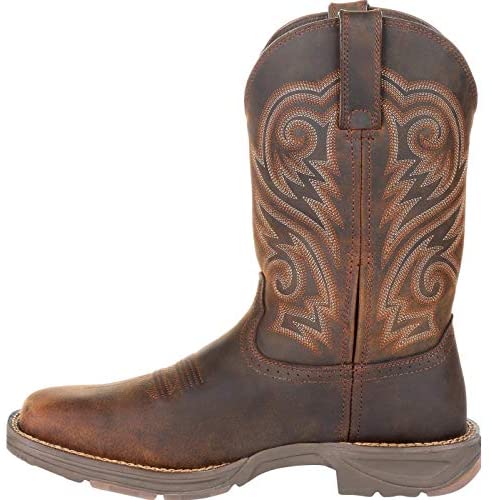 Durango Men's Ultralite Distressed Western Boot Square Toe Distressed Brown 12 D