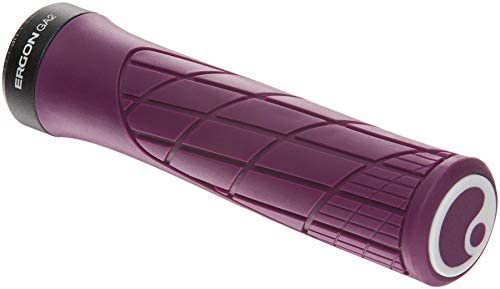 Ergon - GA2 Ergonomic Lock-on Bicycle Handlebar Grips | Standard Compatibility | for Mountain Bikes | Purple Reign