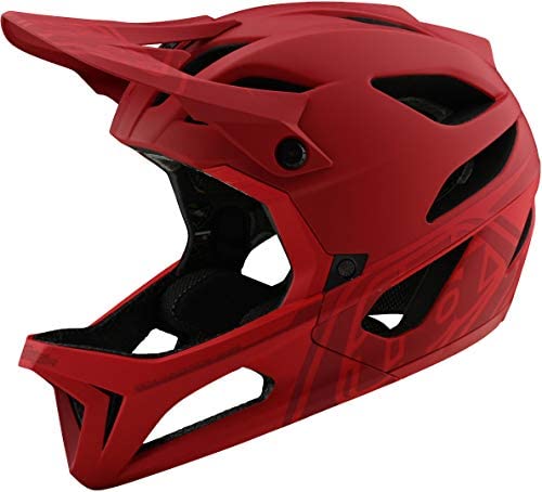 Troy Lee Designs Adult Full Face | Enduro | Downhill | All Mountain | Mountain Biking Stage Stealth Helmet with MIPS (Medium/Large, Red)