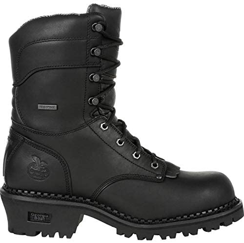 Georgia Boot Men's 9 Inch WP CT AMP LT Logger Black 11.5 D(M) US