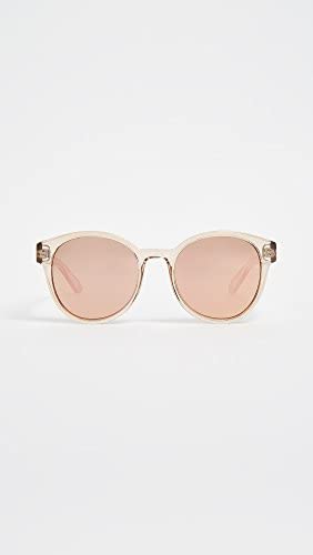 Le Specs Women's Paramount Sunglasses, Tan/Brass Revo Mirror, One Size