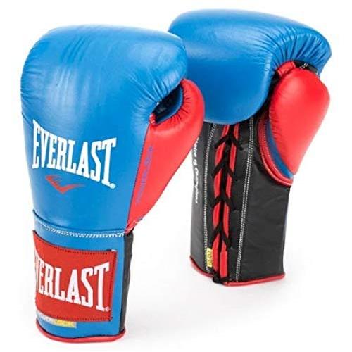 Everlast P00000561 Powerlock Training Gloves (Laced) Blue/Red 16oz