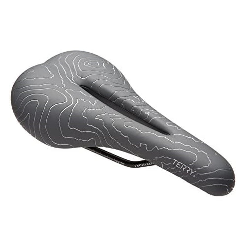 Terry Topo Mountain Bike Saddle - Bicycle Seat for Women - Flexible & Comfortable - Fibra-Tek Cover - Black