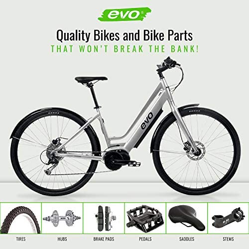 evo E-Cargo Handlebar Bicycle Basket - Lift-Off Steel Mesh Wire Bike Basket - Black