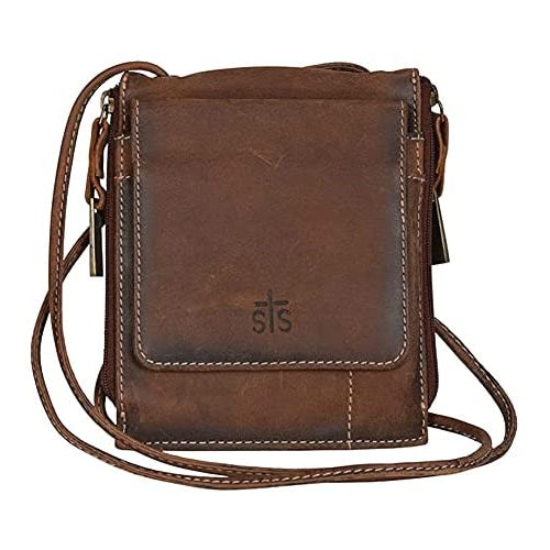 STS Ranchwear Women's Western Leather Baroness Euro Crossbody Bag