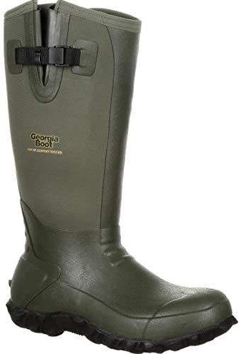 Georgia Boot Waterproof Rubber Boot Size 10(Men) Green