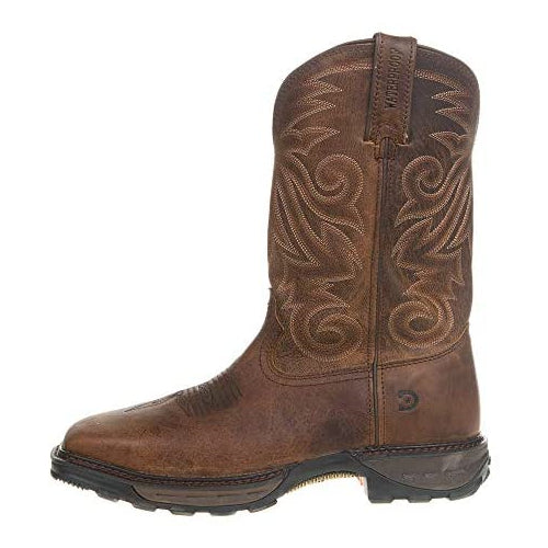 Durango Men's Maverick Xp Waterproof Western Work Boot Steel Toe Brown 10.5 EE