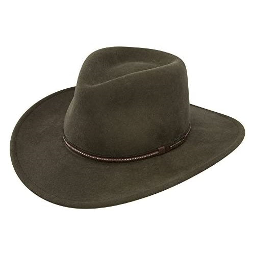 Stetson Gallatin Crushable Wool Felt Hat- Sage, Medium