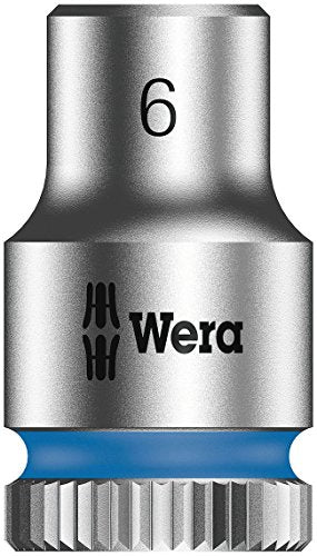 Wera Zyklop 8790 HMA 1/4" Socket, Hex head 6mm x Length 23mm