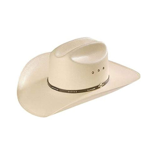 Stetson Men's Llano 10X Straw Cowboy Hat Natural 7 1/8 Brown