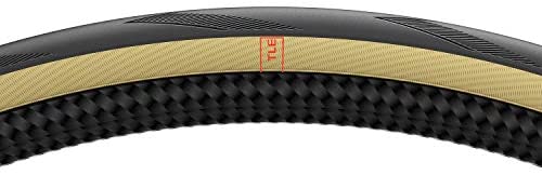 SCHWALBE - Pro One TT Time Trial and Triathlon Tubeless Folding Bike Tire | 700 x 25 | Evolution Line, Addix Race | Black/Tan