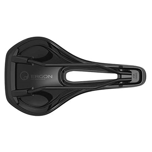 Ergon - SMC Sport Gel Saddle | for Mountain, Trail, Gravel and Bikepacking Bikes | Womens Option | Small/Medium | Stealth Black