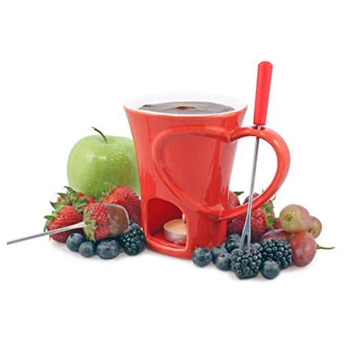 Swissmar 4-Piece Sweetheart Chocolate Fondue Mug Set