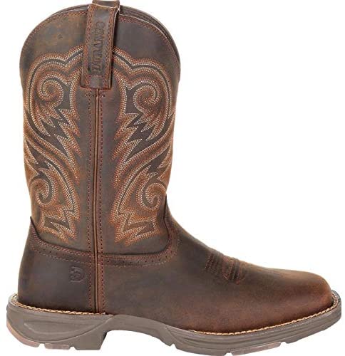 Durango Men's Ultralite Distressed Western Boot Square Toe Distressed Brown 12 D