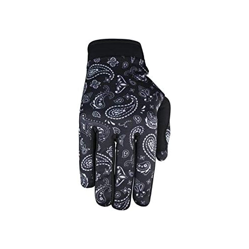 Saints of Speed Mountain Bike & Motorcycle Gloves (Medium, Black Paisley)