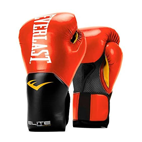 Everlast Elite Pro Style Training Gloves, Red, 14 oz