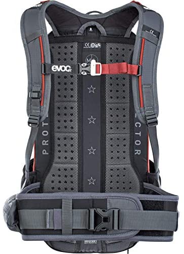 Evoc, FR Enduro, Protector Backpack, 16L, Carbon Grey/Chili Red, ML