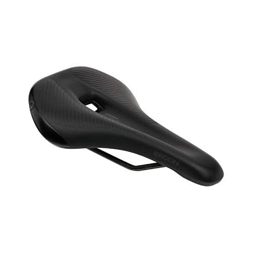 Ergon - SM Comp Ergonomic Comfort Bicycle Saddle | for All Mountain, Trail, Gravel and Bikepacking Bikes | Mens | Small/Medium | Stealth Black