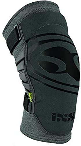 IXS Unisex EVO+ Breathable Moisture- Knee pads (Grey,X-Small)- Knee Compression Sleeve Support for Men & Women, Wicking Padded Protective Knee Guards, Youth Knee Pads, Knee Protective Gear
