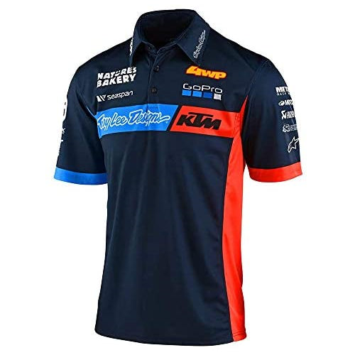Troy Lee Designs Men's 20 TLD KTM Team Pit Shirts,Large,Navy