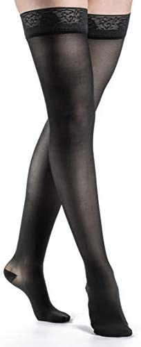 SIGVARIS WomenÃ¢Â€Â™s Style Sheer 780 Closed Toe Thigh-Highs w/Grip Top 15-20mmHg