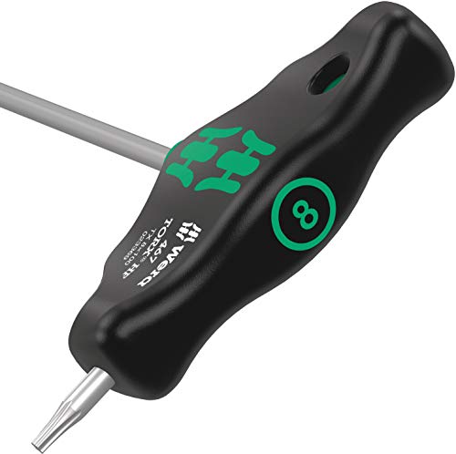 Wera 05023369001 467 TORXÂ® HF T-Handle Screwdriver with Holding Function, TX 8 x 100 mm