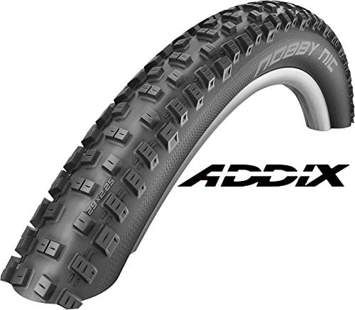 SCHWALBE Nobby Nic HS 463 Addix Performance TL Ready Mountain Bicycle Tire - Folding Bead (Black - 29 x 2.25)