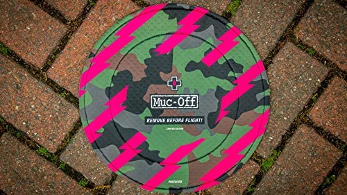 Muc Off Camo Disc Brake Covers, Set of 2 - Washable Neoprene Protective Covers for Bicycle Disc Brakes - Protects from Overspray and Damage in Transit