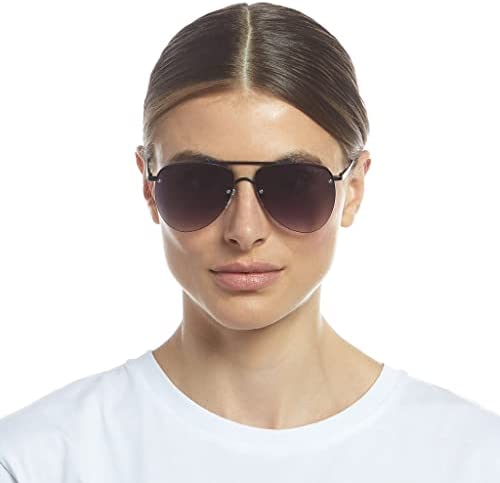 Le Specs Women's The Prince Sunglasses, Matte Black, One Size