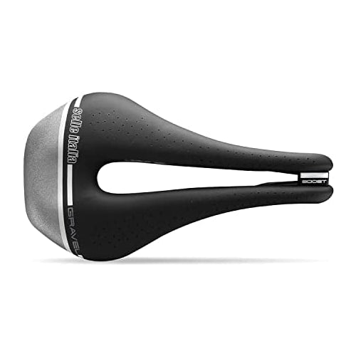 Selle Italia Novus Boost Gravel Tech Superflow L Road Bike Saddle - for Men and Women 256 x 146mm, 260g, Black