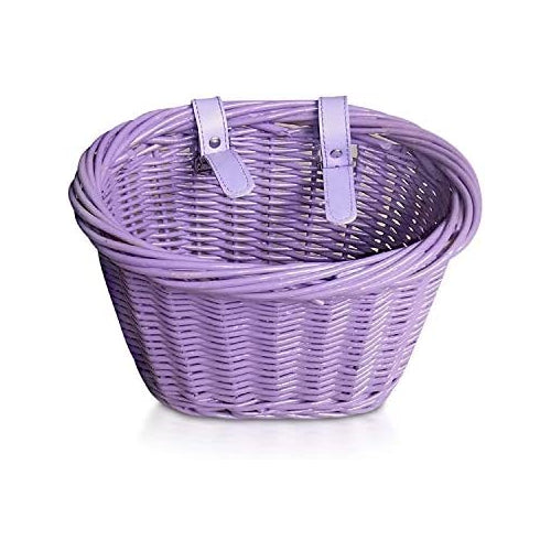 EVO E-Cargo Wicker Jr. Kids Bike Basket - Purple