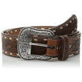 Ariat Men's Wide Buck-Stitch Floral Center Belt