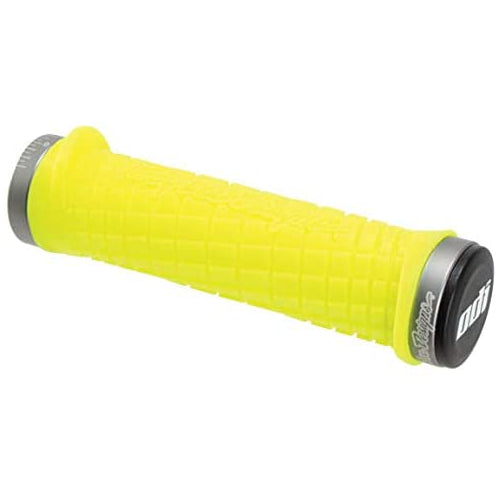 ODI Lock-On Bonus MTN Troy Lee with Clamp Grip, Yellow/Grey