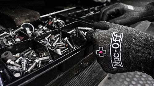 Muc-Off Mechanics Gloves, Large - Latex Free, Cut-Resistant Work Gloves for Bike and Motorcycle Maintenance - Machine Washable