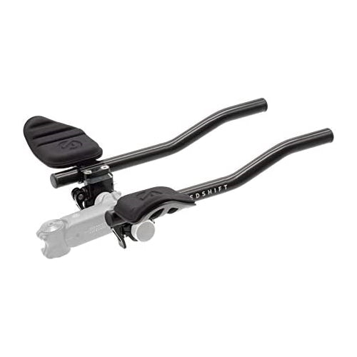 REDSHIFT Quick-Release Clip-On Bike Aero Bars, Bicycle Handlebar Rest, Aluminum Aerobar Extensions for Road, Triathlon, Mountain, Hybrid, Gravel Bikes, Cycling Biking Accessories Part, S-Bend