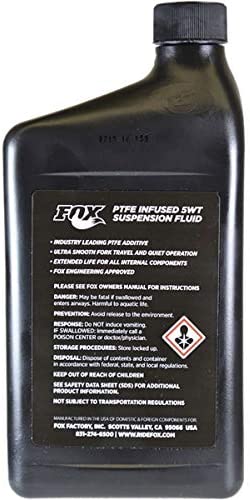 Fox Racing Shox Suspension Fluid Teflon, 5wt. for Grip 2 Damper