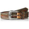 Ariat Men's Floral Center Tirquoise Edge Western Belt