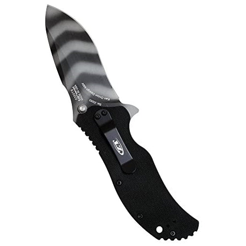 Zero Tolerance 0350TS; Folding Pocket Knife; 3.25 in. S30V Stainless Steel Blade with Tiger-Stripe Tungsten DLC Coating, G-10 Handle, SpeedSafe Assisted Opening and Quad-Mount Pocketclip; 6.2 OZ.