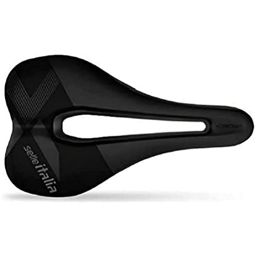 Selle Italia, X-Bow Superflow, L, Road, MTB, and Gravel Bike Saddle - for Men and Women, 255 x 145mm, 320g, Black